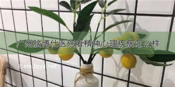 广州脑博仕医院看精神心理疾病怎么样