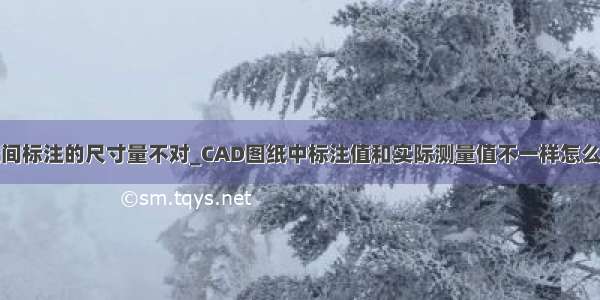 在布局空间标注的尺寸量不对_CAD图纸中标注值和实际测量值不一样怎么回事？...