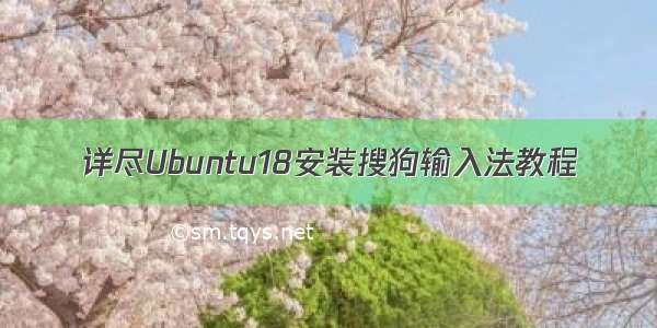 详尽Ubuntu18安装搜狗输入法教程