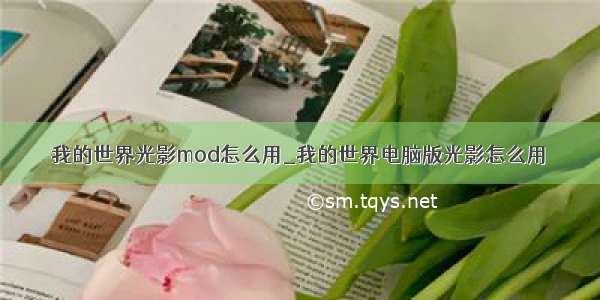 我的世界光影mod怎么用_我的世界电脑版光影怎么用