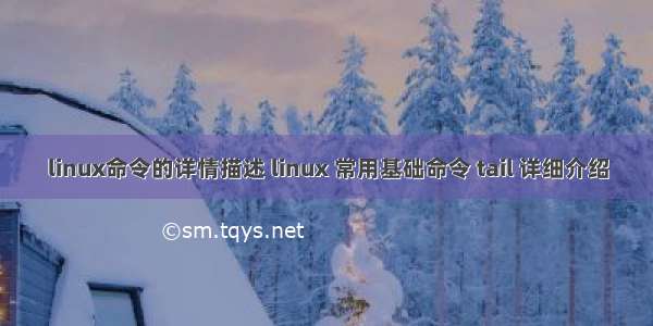 linux命令的详情描述 linux 常用基础命令 tail 详细介绍