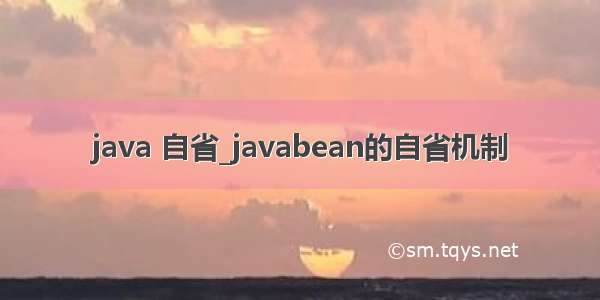 java 自省_javabean的自省机制