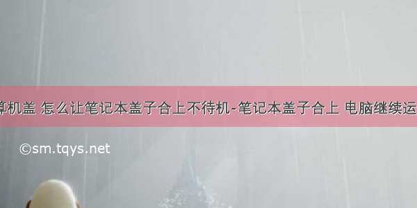 笔记本计算机盖 怎么让笔记本盖子合上不待机-笔记本盖子合上 电脑继续运行的方法 -