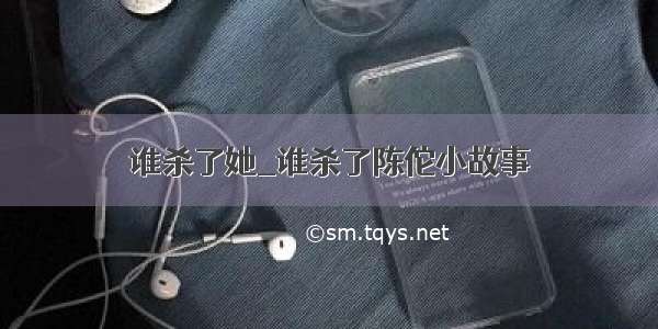 谁杀了她_谁杀了陈佗小故事