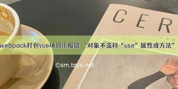 webpack打包vue项目IE报错 “对象不支持“use”属性或方法”