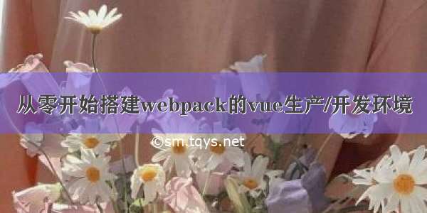 从零开始搭建webpack的vue生产/开发环境