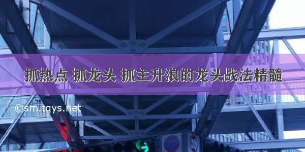 抓热点 抓龙头 抓主升浪的龙头战法精髓