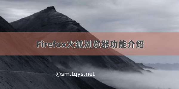 Firefox火狐浏览器功能介绍