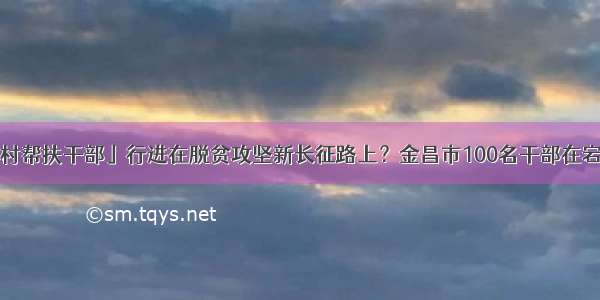 「我们的驻村帮扶干部」行进在脱贫攻坚新长征路上？金昌市100名干部在宕昌县 通渭县