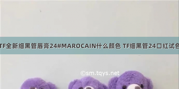 TF全新细黑管唇膏24#MAROCAIN什么颜色 TF细黑管24口红试色