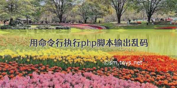 用命令行执行php脚本输出乱码