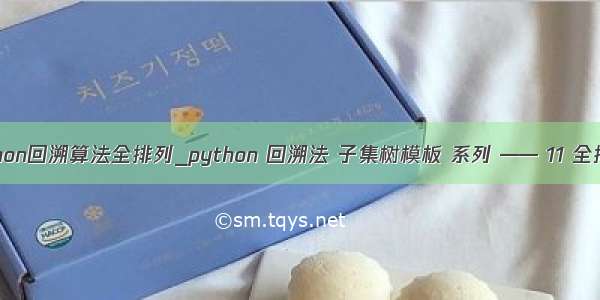 python回溯算法全排列_python 回溯法 子集树模板 系列 —— 11 全排列