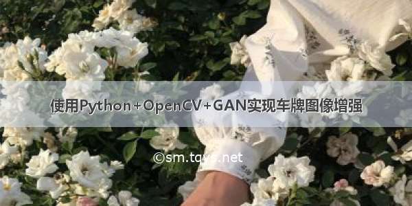 使用Python+OpenCV+GAN实现车牌图像增强