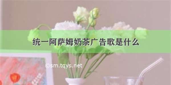 统一阿萨姆奶茶广告歌是什么