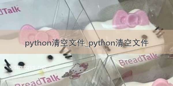 python清空文件_python清空文件