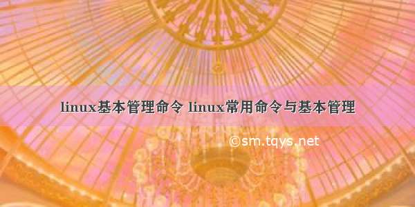 linux基本管理命令 linux常用命令与基本管理