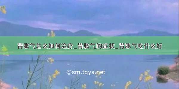 胃胀气怎么如何治疗_胃胀气的症状_胃胀气吃什么好