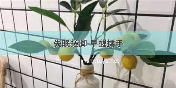 失眠搓脚 早醒揉手