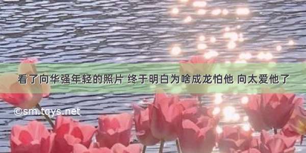 看了向华强年轻的照片 终于明白为啥成龙怕他 向太爱他了