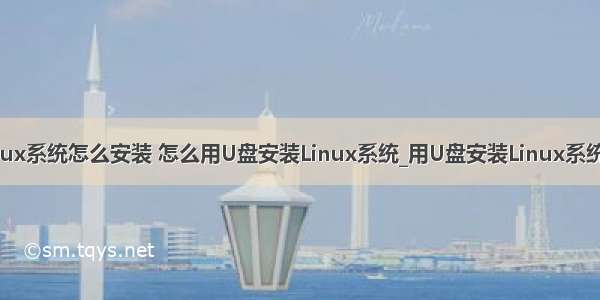 用 u盘装linux系统怎么安装 怎么用U盘安装Linux系统_用U盘安装Linux系统的另类技巧