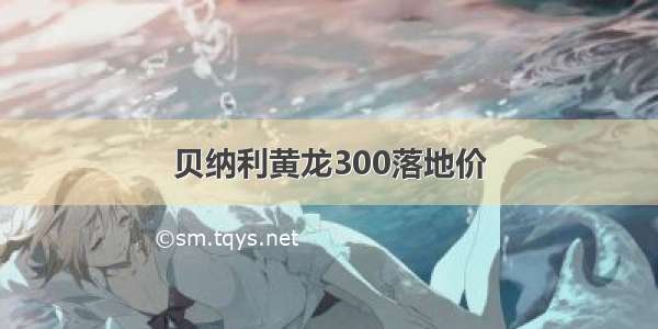 贝纳利黄龙300落地价