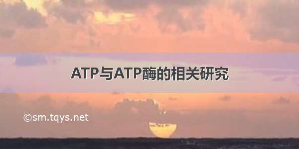 ATP与ATP酶的相关研究