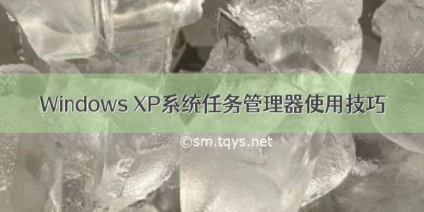 Windows XP系统任务管理器使用技巧