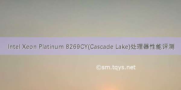 Intel Xeon Platinum 8269CY(Cascade Lake)处理器性能评测