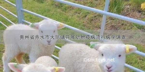 贵州省赤水市大同镇开展动物疫病流行病学调查