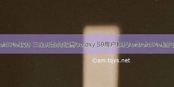 三星Android Pie软件 三星开始向欧洲Galaxy S9用户推送Android Pie稳定版更新包