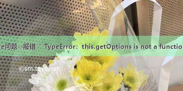 Vue问题--报错“ TypeError：this.getOptions is not a function ”