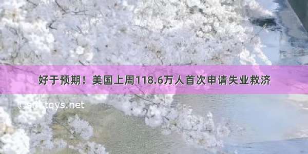 好于预期！美国上周118.6万人首次申请失业救济