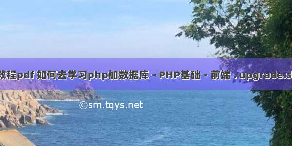 php 教程pdf 如何去学习php加数据库 – PHP基础 – 前端 . upgrade.sh php
