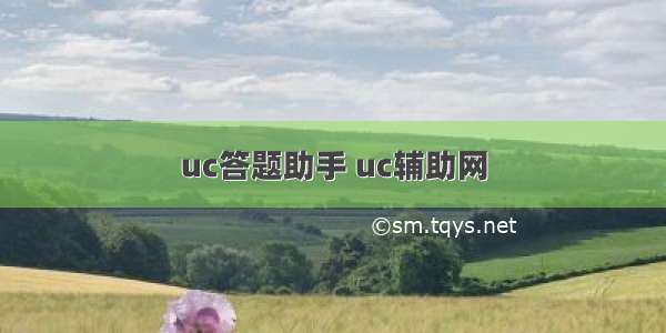 uc答题助手 uc辅助网