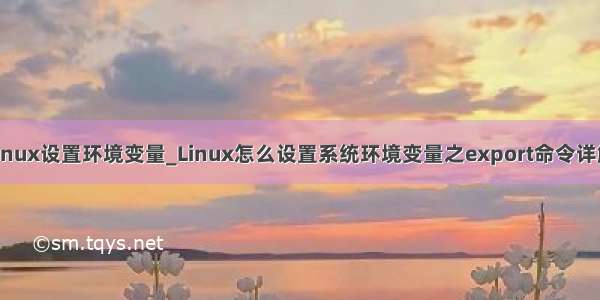 linux设置环境变量_Linux怎么设置系统环境变量之export命令详解