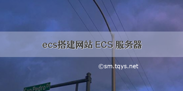 ecs搭建网站 ECS 服务器