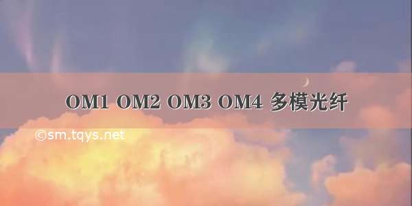 OM1 OM2 OM3 OM4 多模光纤