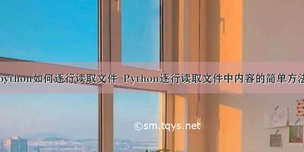 python如何逐行读取文件_Python逐行读取文件中内容的简单方法