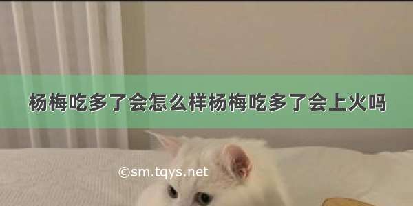 杨梅吃多了会怎么样杨梅吃多了会上火吗