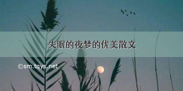 失眠的夜梦的优美散文