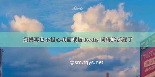 妈妈再也不担心我面试被 Redis 问得脸都绿了