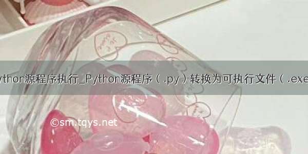 python源程序执行_Python源程序（.py）转换为可执行文件（.exe）