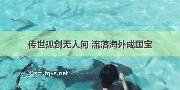 传世孤剑无人问 流落海外成国宝