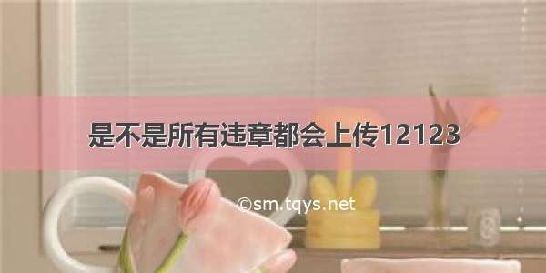 是不是所有违章都会上传12123