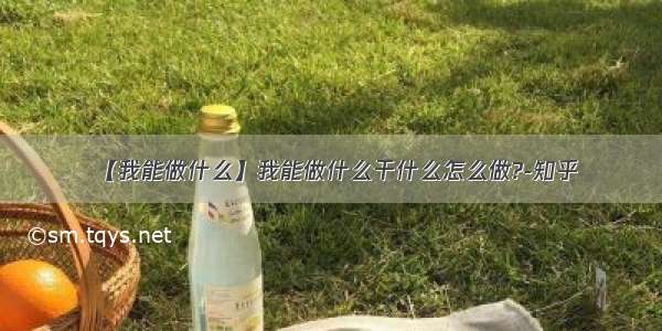 【我能做什么】我能做什么干什么怎么做?-知乎