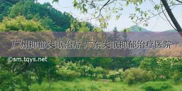 广州抑郁失眠治疗 广东失眠抑郁治疗医院