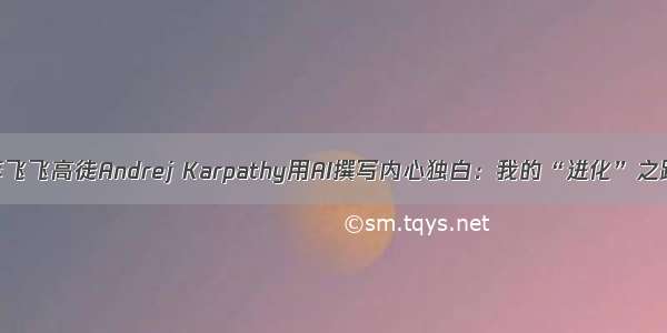 李飞飞高徒Andrej Karpathy用AI撰写内心独白：我的“进化”之路