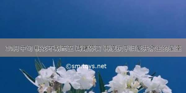 10月中旬 桃花不期而至 踌躇停留 再度执手旧爱共余生的星座