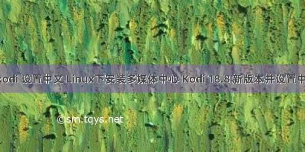 linux kodi 设置中文 Linux下安装多媒体中心 Kodi 18.8 新版本并设置中文界面