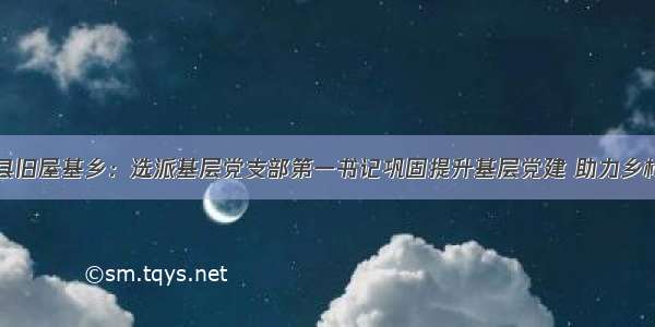 罗平县旧屋基乡：选派基层党支部第一书记巩固提升基层党建 助力乡村振兴